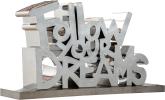 Follow Your Dreams (Chrome Silver) by Mr Brainwash