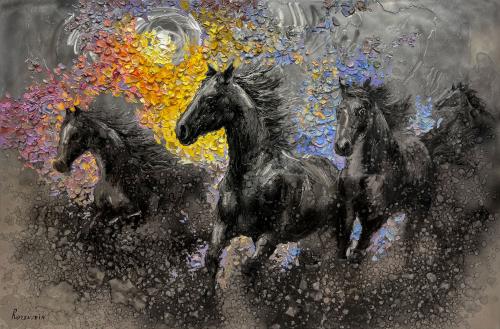 Powerful Horses by Michael Rozenvain
