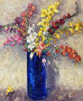 Gladiolus and Sweet Pea by Graydon Foulger