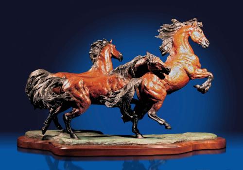 Three Horses by Lorenzo & Laren Ghiglieri